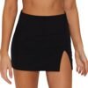 61FuGLiiZsL._AC_SL1500.jpg Women's Black Mini Skirts High Waist High Slit Sexy Stretch Fitted Bodycon Mini Skirt