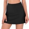 Women's Athletic Tennis Skorts with Pockets Built-in Shorts Golf Active Skirts for Sports Running Gym Training