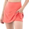 Women's Athletic Tennis Skorts with Pockets Built-in Shorts Golf Active Skirts for Sports Running Gym Training