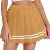 Women's Pleated Skirt School Uniform Skirt Mini Skirt Pleated Cheer Skirt
