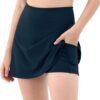 Women's Athletic Tennis Skorts with Pockets Built-in Shorts Golf Active Skirts for Sports Running Gym Training