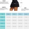 Women's Tennis Skirts High Waisted Tummy Control Pleated Golf Skorts for Woman with Shorts Pockets