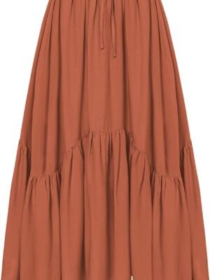 Scarlet Darkness Maxi Skirts for Women High Waist Renaissance Skirt Long Skirt with Pockets