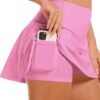 Women's Tennis Golf Skirts High Waisted with Pockets Inner Shorts for Athletic Skorts Sports Running Pickleball