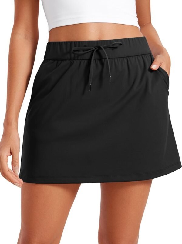 4-Way Stretch Skirts for Women High Waisted Work Casual Golf Tennis Skirt Skorts with 5 Pockets