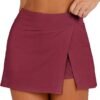 Women's 2024 Summer Mini Skirt Tennis Athletic Inner Shorts Side Slit Workout Golf Bodycon Casual Skorts Clothes