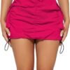 Women's Skirt Y2k High Waisted Pencil Mini Skirts for Women Sexy Trendy Short Side Drawstring Ruched Bodycon Cute Skirts