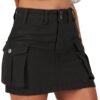Skirt Women Button Mini Skirt with Pocket Y2k Bodycon 2024 Trendy Denim Jean Short Skirts