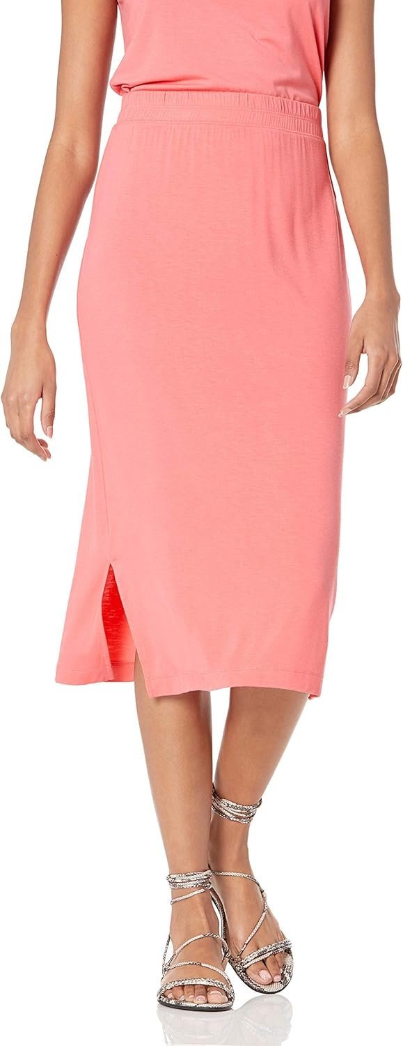 Women's Pull-On Knit Midi Skirt (Available in Plus Size)