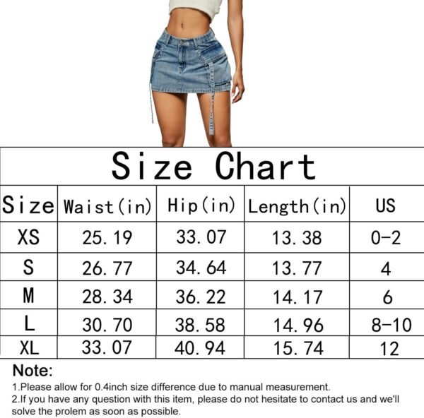 Skirt Women y2k Button Mini Jeans Skirt Denim Skirt with Pocket Low Waist