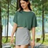 High Waisted Golf Skirts for Women A Line Tennis Athletic Casual Skort Skirt with Shorts Pockets