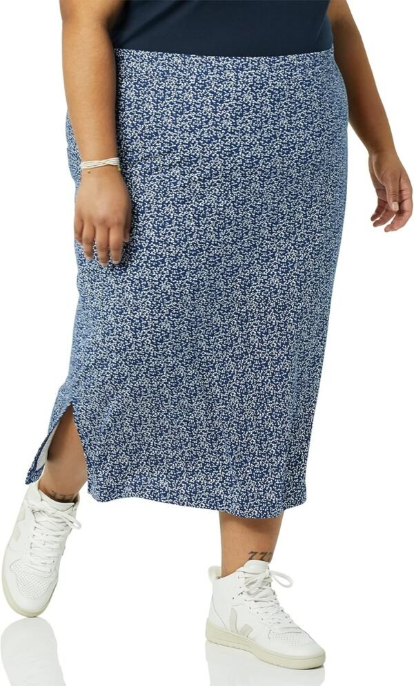 Women's Pull-On Knit Midi Skirt (Available in Plus Size)